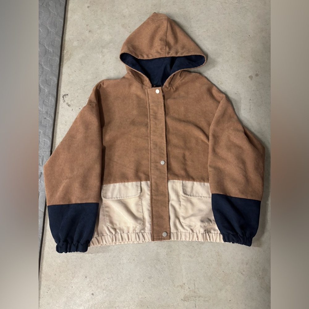 Brown and tan corduroy jacket